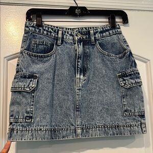 SHEIN Blue Denim Mini Skirt